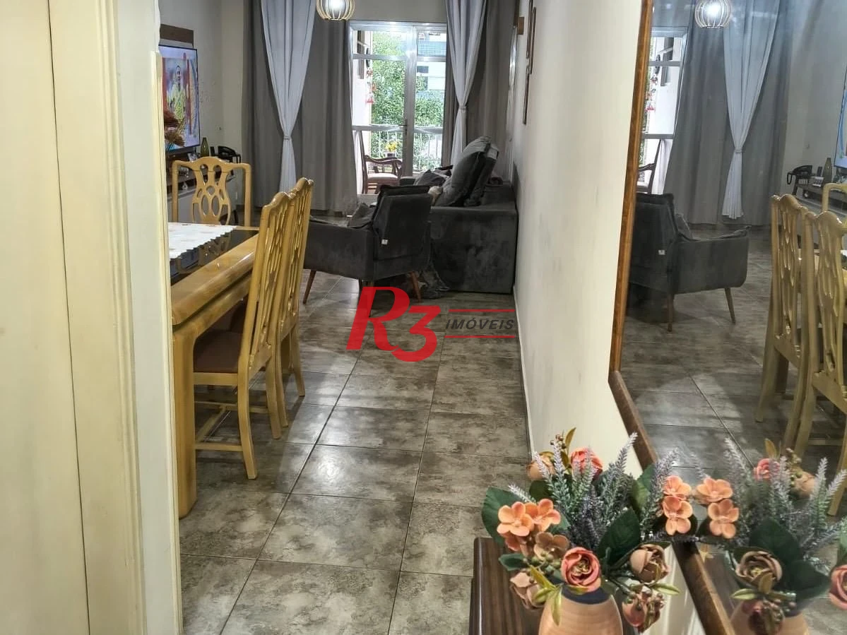 Apartamento com 3 dormitórios à venda, 120 m² por R$ 686.000,00 - Campo Grande - Santos/SP