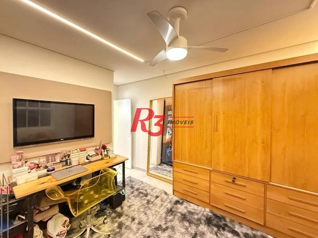 Apartamento com 3 dormitórios à venda, 120 m² por R$ 800.000,00 - Campo Grande - Santos/SP