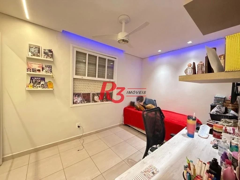 Apartamento com 3 dormitórios à venda, 120 m² por R$ 800.000,00 - Campo Grande - Santos/SP