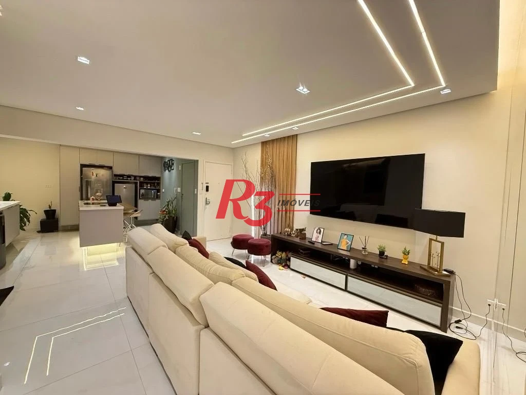 Apartamento com 3 dormitórios à venda, 120 m² por R$ 800.000,00 - Campo Grande - Santos/SP