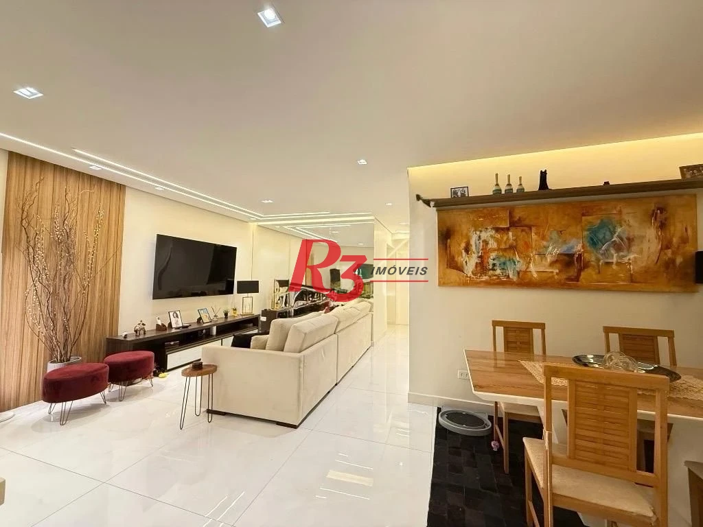 Apartamento com 3 dormitórios à venda, 120 m² por R$ 800.000,00 - Campo Grande - Santos/SP