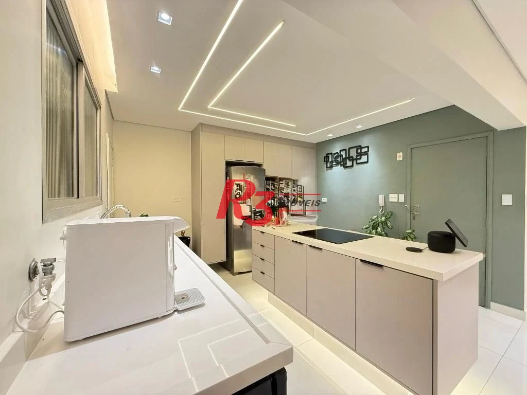 Apartamento com 3 dormitórios à venda, 120 m² por R$ 800.000,00 - Campo Grande - Santos/SP