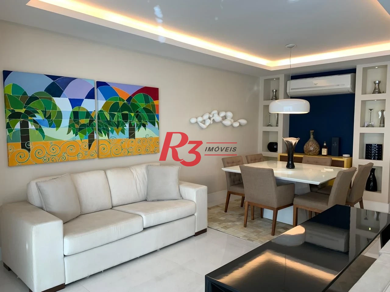 Apartamento com 3 dormitórios para alugar, 180 m² por R$ 22.900,00/mês - Gonzaga - Santos/SP