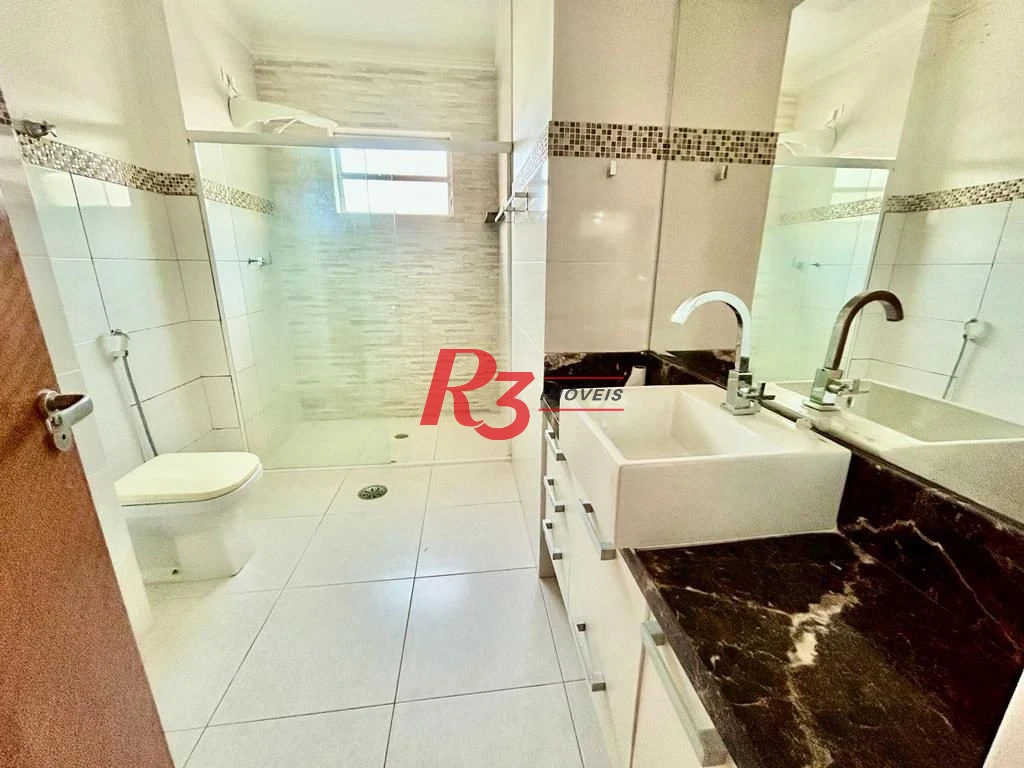 Apartamento com 3 dormitórios à venda, 160 m² por R$ 1.250.000,00 - Gonzaga - Santos/SP