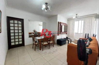 Apartamento com 2 dormitórios à venda, 85 m² por R$ 550.000,00 - Embaré - Santos/SP