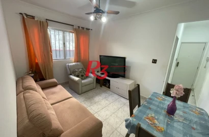 Apartamento com 1 dormitório à venda, 48 m² por R$ 300.000,00 - Campo Grande - Santos/SP
