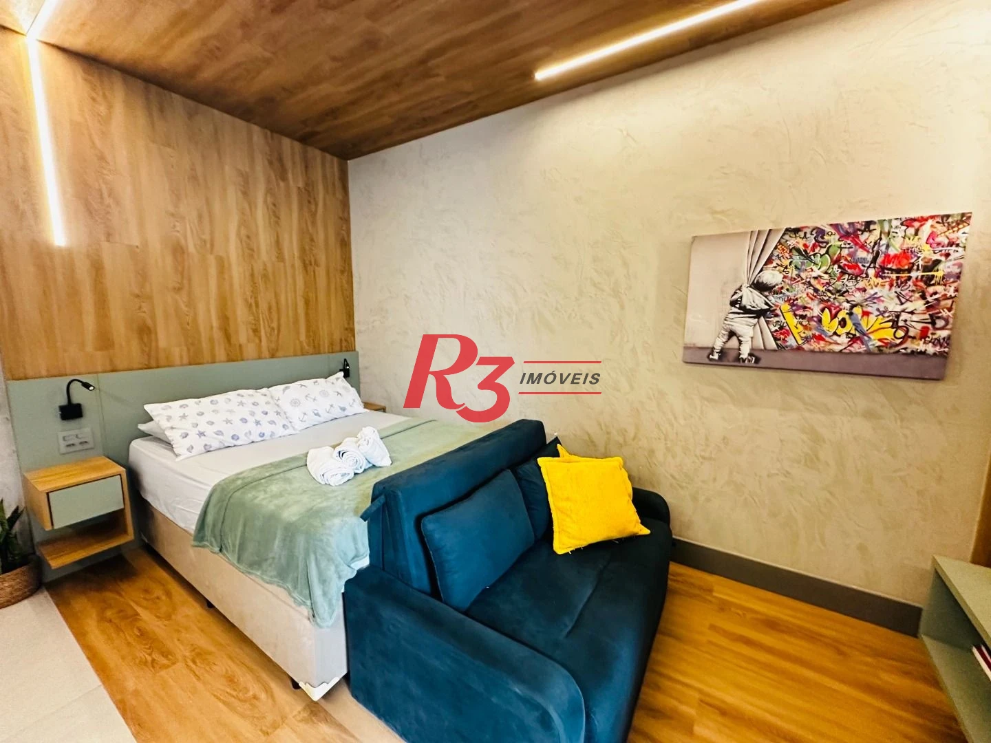 Studio com 1 dormitório para alugar, 35 m² por R$ 4.500,02/mês - Ponta da Praia - Santos/SP