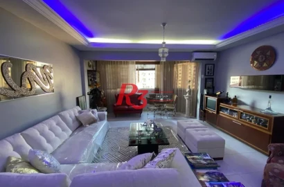 Apartamento com 3 dormitórios à venda, 144 m² por R$ 1.000.000,00 - Gonzaga - Santos/SP