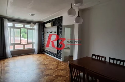 Apartamento com 2 dormitórios à venda, 76 m² por R$ 375.000,00 - Encruzilhada - Santos/SP
