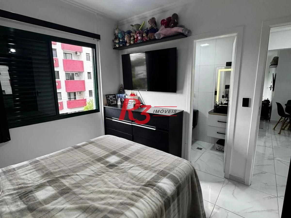 Apartamento com 2 dormitórios à venda, 82 m² por R$ 585.000,00 - Embaré - Santos/SP