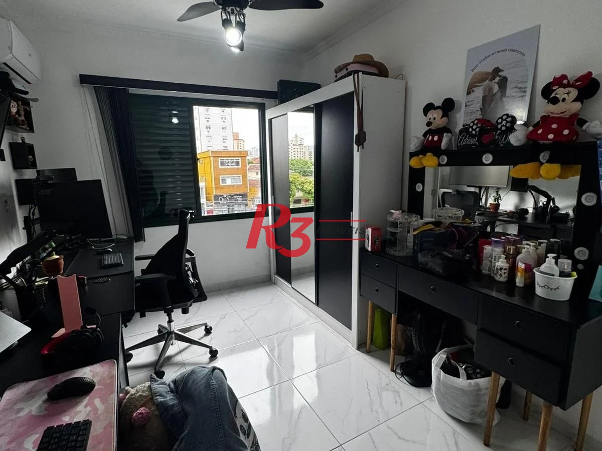 Apartamento com 2 dormitórios à venda, 82 m² por R$ 585.000,00 - Embaré - Santos/SP