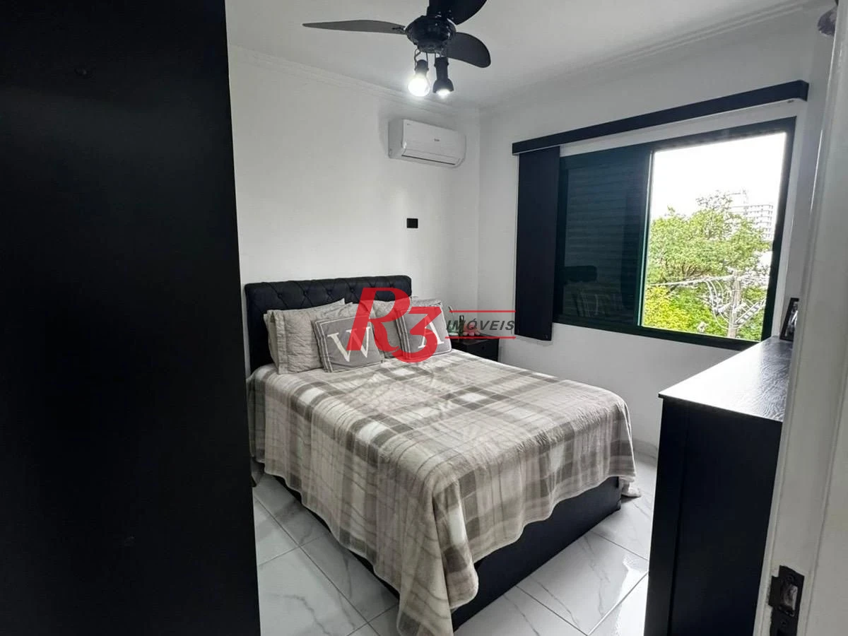 Apartamento com 2 dormitórios à venda, 82 m² por R$ 585.000,00 - Embaré - Santos/SP