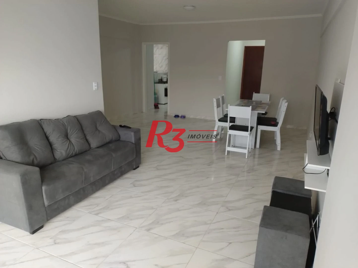 Apartamento com 3 dormitórios à venda, 142 m² por R$ 555.000,00 - Vila Assunção - Praia Grande/SP