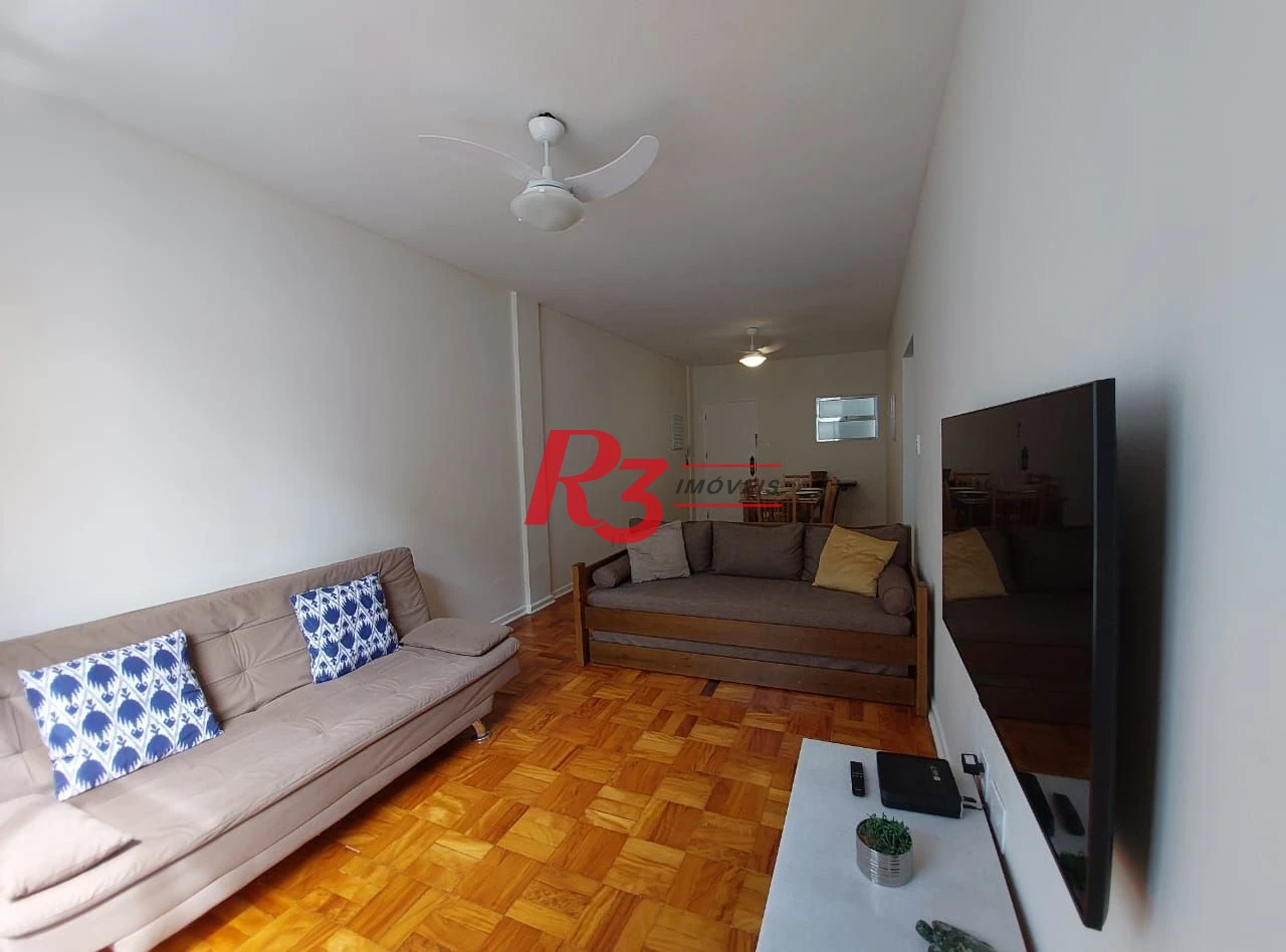 Apartamento com 1 dormitório à venda, 70 m² por R$ 590.000,00 - Aparecida - Santos/SP