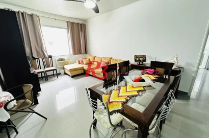 Apartamento com 2 dormitórios à venda, 106 m² por R$ 720.000,00 - Aparecida - Santos/SP