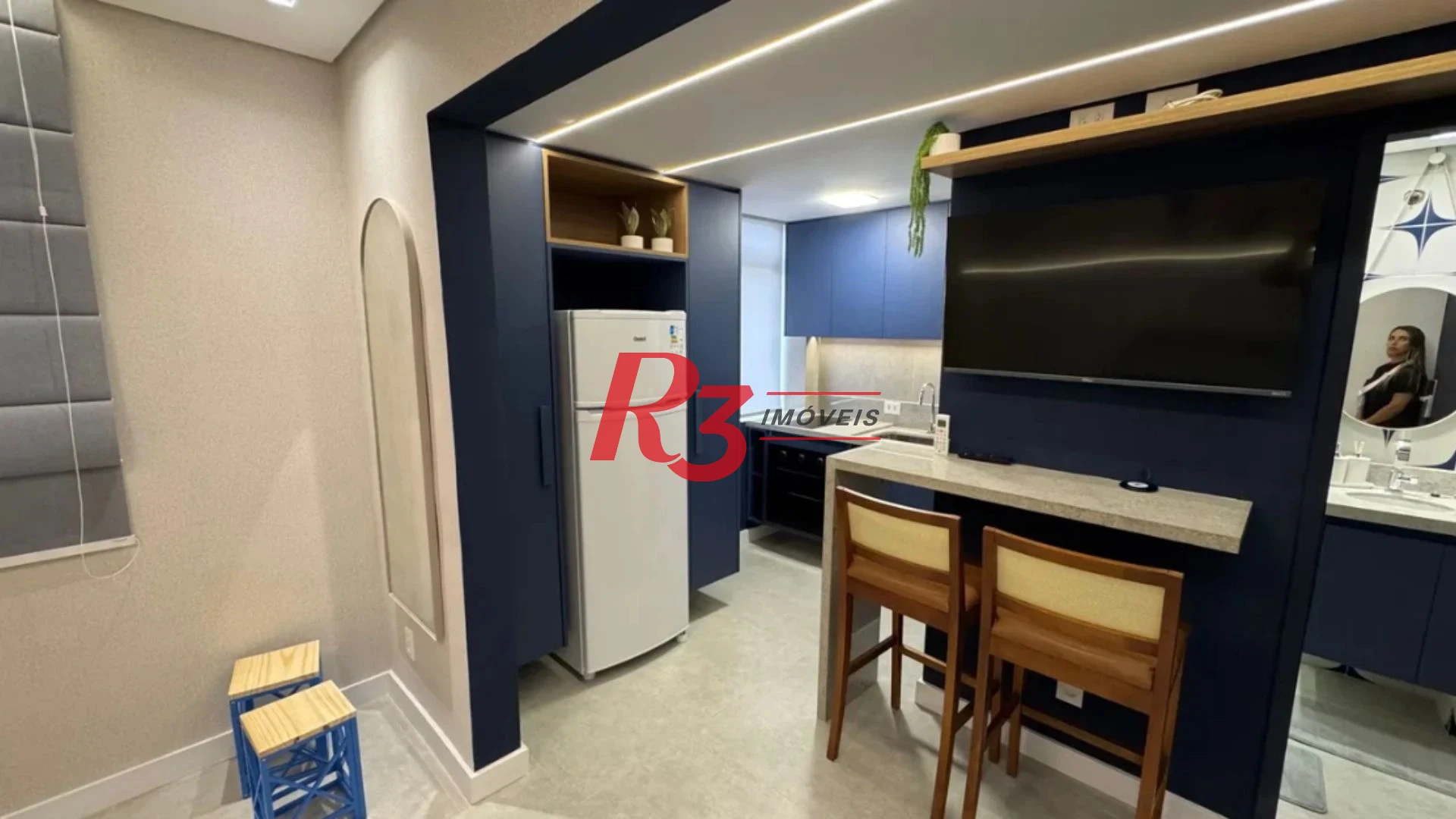 Apartamento com 1 dormitório à venda, 28 m² por R$ 510.000,00 - José Menino - Santos/SP