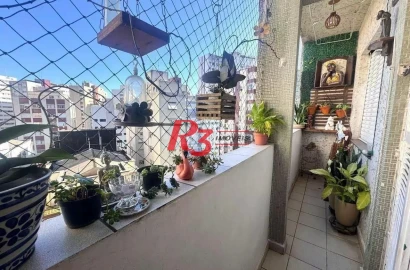 Apartamento com 2 dormitórios à venda, 68 m² por R$ 300.000,00 - José Menino - Santos/SP