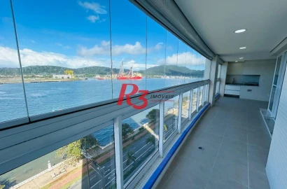 Apartamento com 3 dormitórios, 189 m² - venda por R$ 2.350.000,00 ou aluguel por R$ 15.000,00/mês - Ponta da Praia - Santos/SP