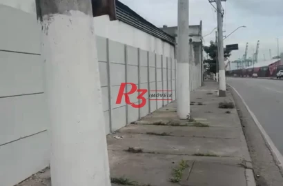 Terreno para alugar, 300 m² por R$ 3.000,00/mês - Paquetá - Santos/SP