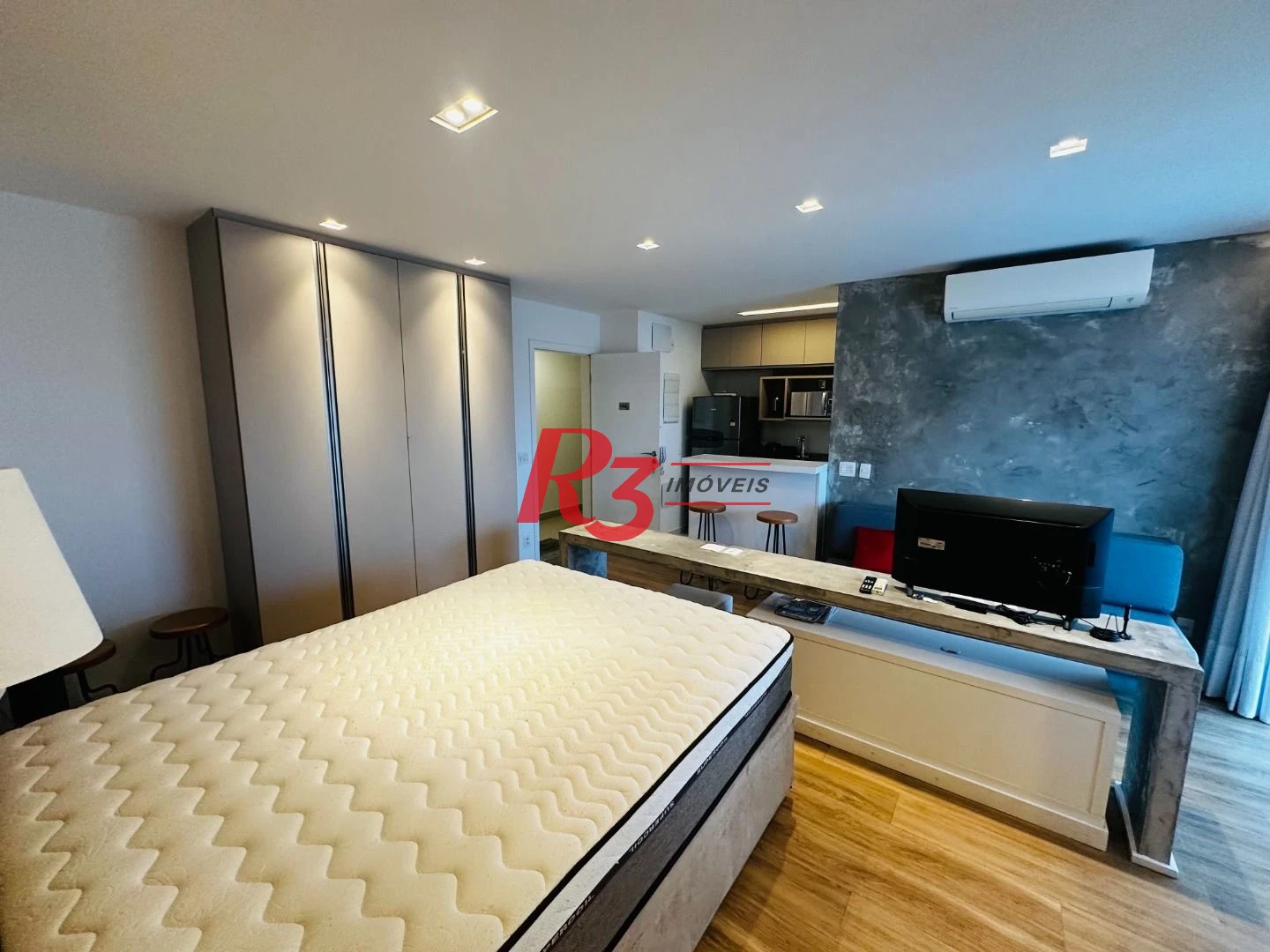 Studio com 1 dormitório para alugar, 49 m² por R$ 4.900,02/mês - Ponta da Praia - Santos/SP