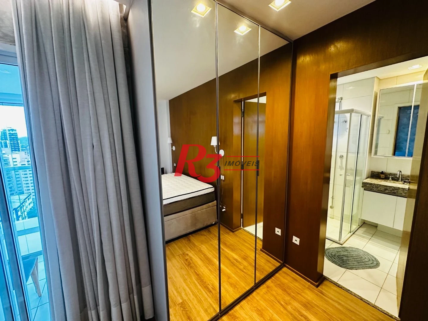 Studio com 1 dormitório para alugar, 49 m² por R$ 4.900,02/mês - Ponta da Praia - Santos/SP
