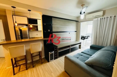 Apartamento com 2 dormitórios para alugar, 72 m² por R$ 5.300,00/mês - Vila Belmiro - Santos/SP