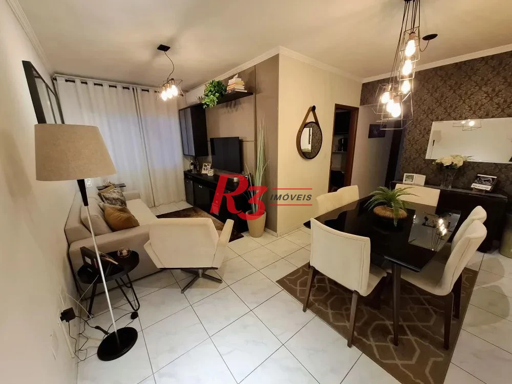Apartamento com 2 dormitórios à venda, 80 m² por R$ 620.000,00 - Campo Grande - Santos/SP