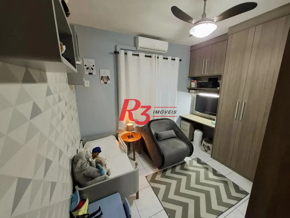 Apartamento com 2 dormitórios à venda, 80 m² por R$ 620.000,00 - Campo Grande - Santos/SP