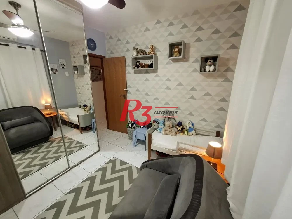 Apartamento com 2 dormitórios à venda, 80 m² por R$ 620.000,00 - Campo Grande - Santos/SP
