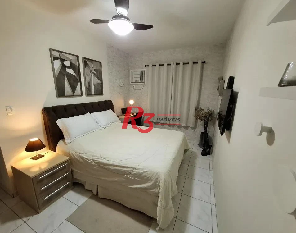 Apartamento com 2 dormitórios à venda, 80 m² por R$ 620.000,00 - Campo Grande - Santos/SP