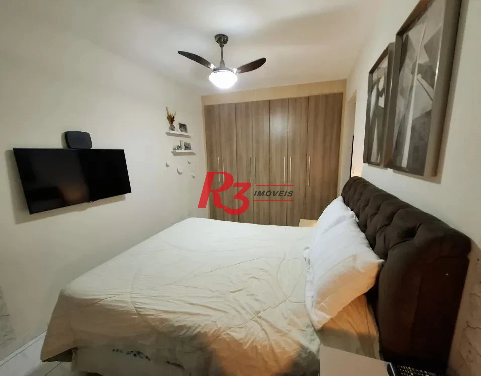Apartamento com 2 dormitórios à venda, 80 m² por R$ 620.000,00 - Campo Grande - Santos/SP