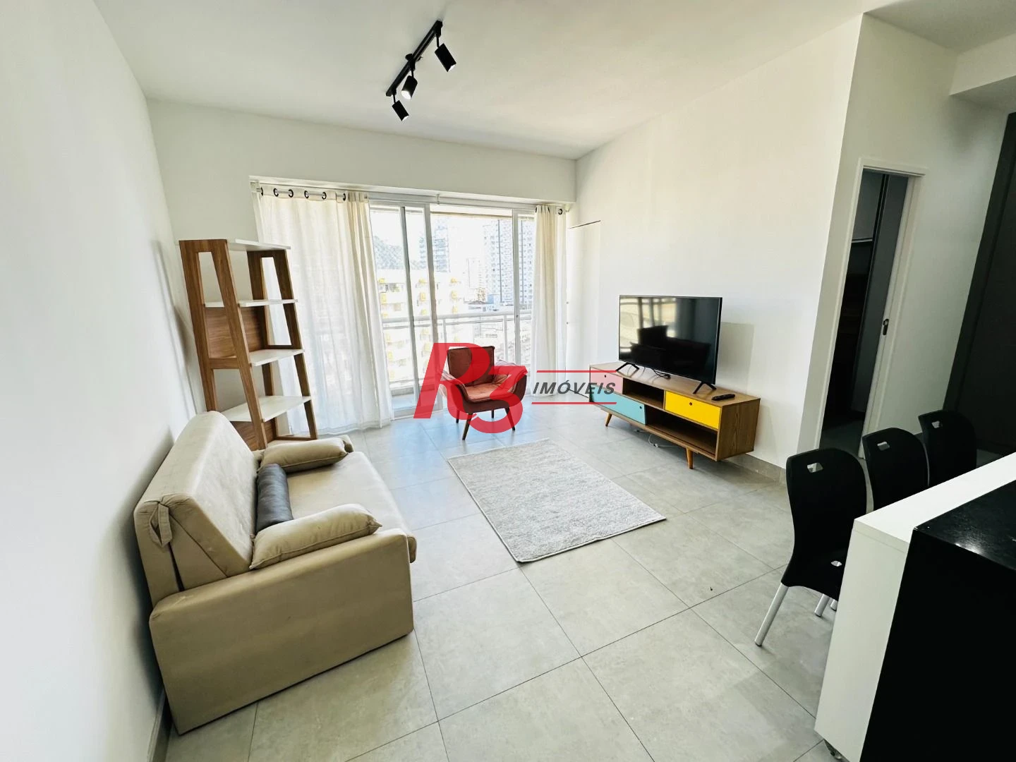Apartamento com 1 dormitório para alugar, 60 m² por R$ 5.500,00/mês - Pompéia - Santos/SP