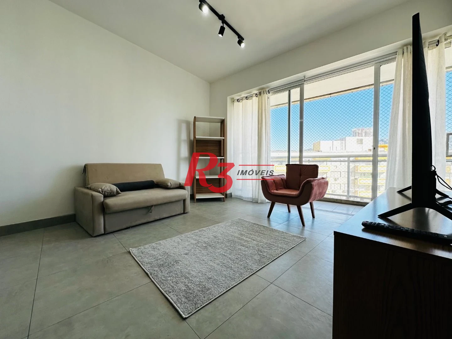 Apartamento com 1 dormitório para alugar, 60 m² por R$ 5.500,00/mês - Pompéia - Santos/SP