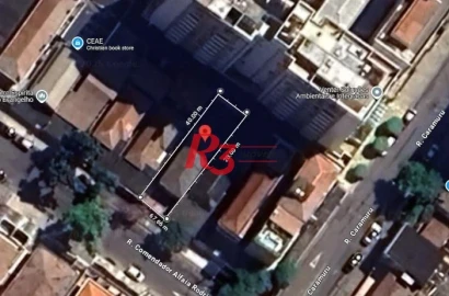 Terreno à venda, 224 m² por R$ 750.000,00 - Aparecida - Santos/SP