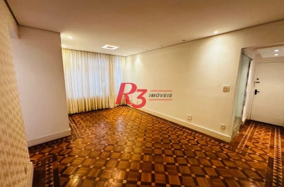 Apartamento com 2 dormitórios à venda, 110 m² por R$ 530.000,00 - Embaré - Santos/SP