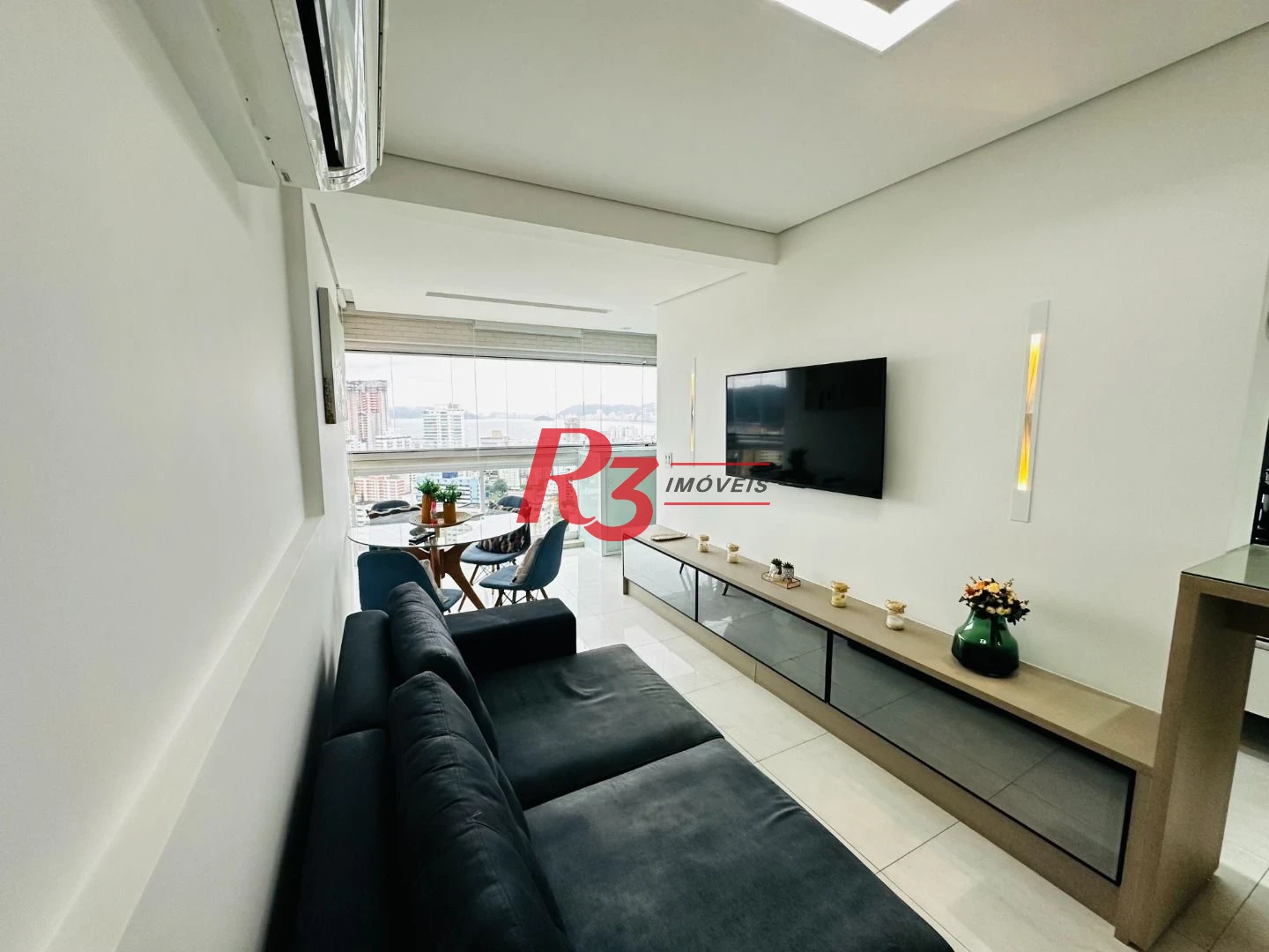 Apartamento com 1 dormitório para alugar, 48 m² por R$ 5.000,02/mês - Ponta da Praia - Santos/SP