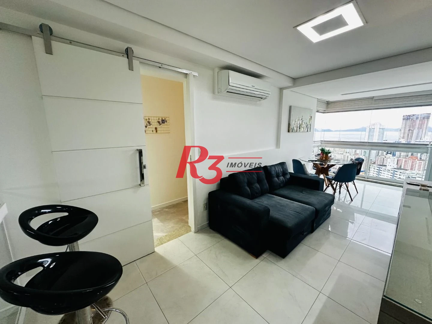 Apartamento com 1 dormitório para alugar, 48 m² por R$ 5.000,02/mês - Ponta da Praia - Santos/SP