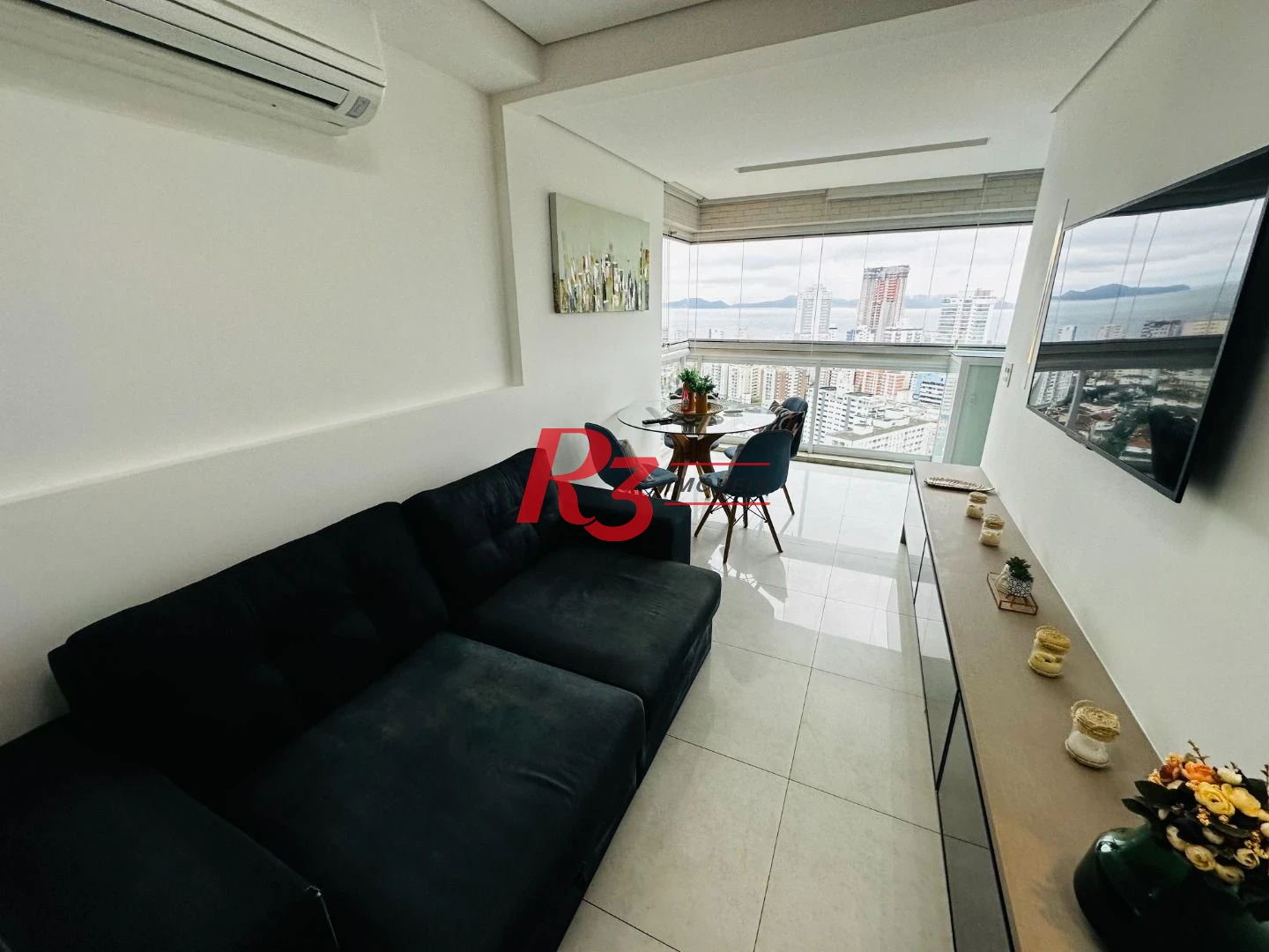 Apartamento com 1 dormitório para alugar, 48 m² por R$ 5.000,02/mês - Ponta da Praia - Santos/SP