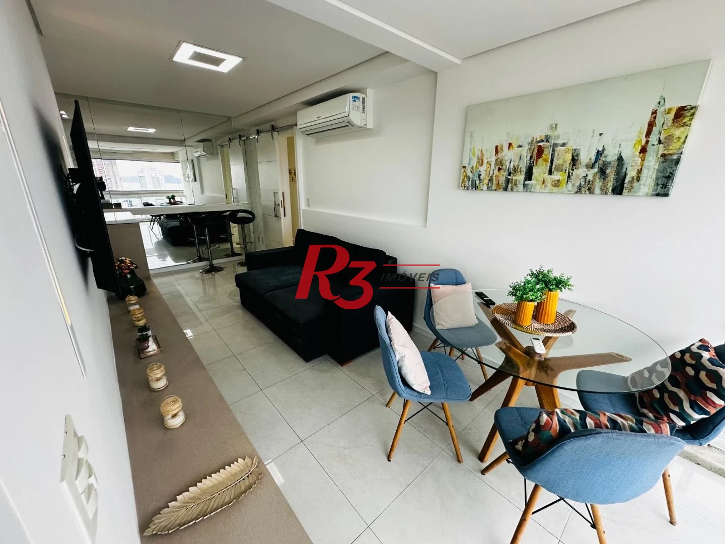 Apartamento com 1 dormitório para alugar, 48 m² por R$ 5.000,02/mês - Ponta da Praia - Santos/SP