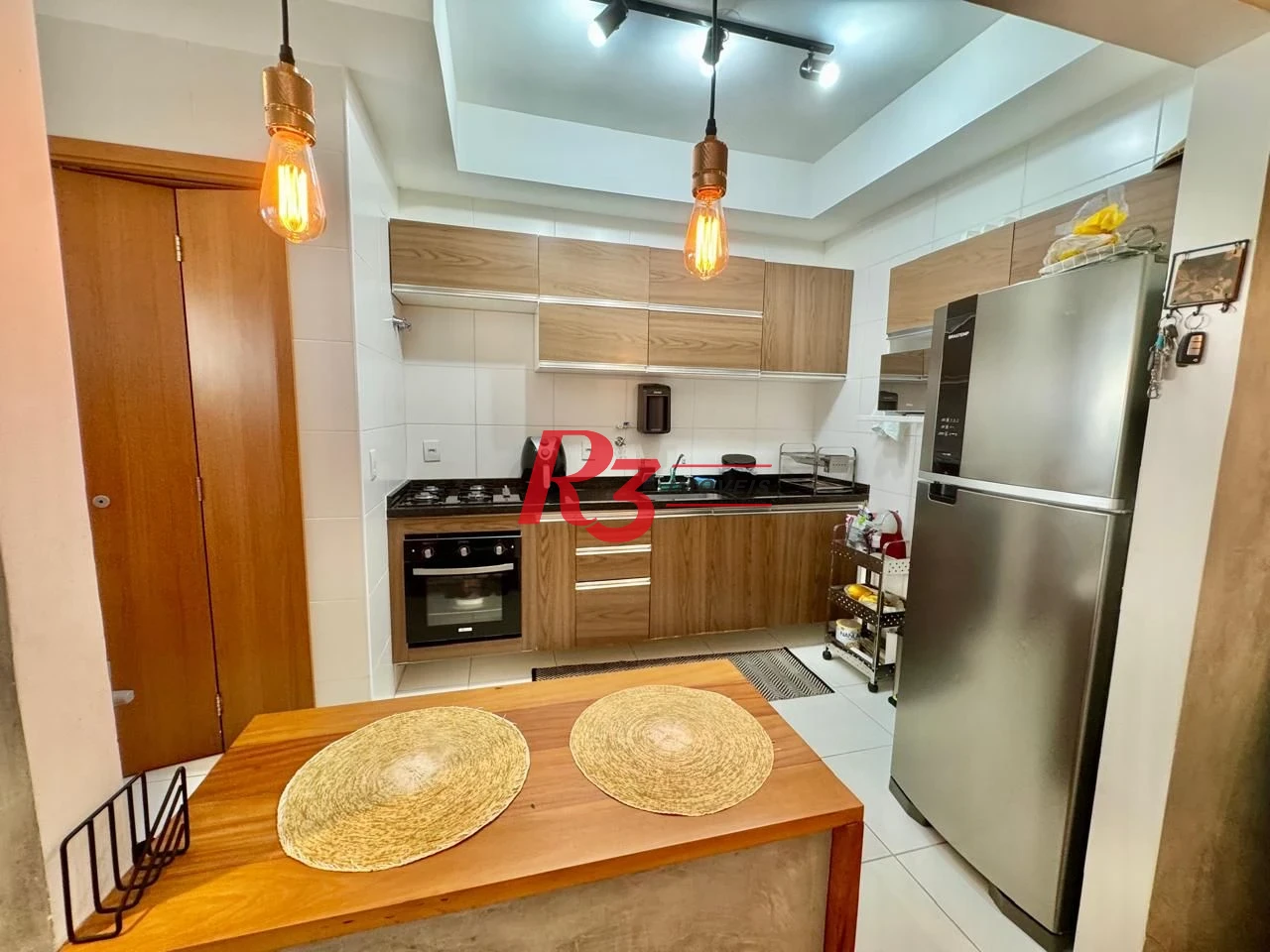 Apartamento com 1 dormitório à venda, 55 m² por R$ 620.000,00 - Boqueirão - Santos/SP