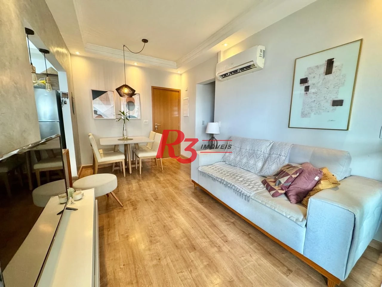 Apartamento com 1 dormitório à venda, 55 m² por R$ 620.000,00 - Boqueirão - Santos/SP