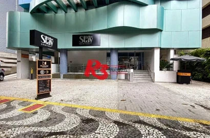 Flat com 1 dormitório à venda, 25 m² por R$ 350.000,00 - Gonzaga - Santos/SP