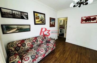 Apartamento com 3 dormitórios para alugar, 95 m² por R$ 5.500,02/mês - Gonzaga - Santos/SP