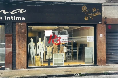 Loja para alugar, 100 m² por R$ 3.000,00/mês - Centro - Santos/SP