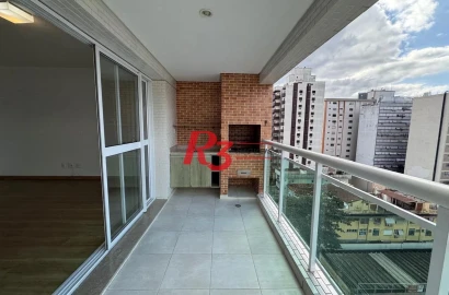 Apartamento com 2 dormitórios para alugar, 109 m² por R$ 6.500,00/mês - Gonzaga - Santos/SP