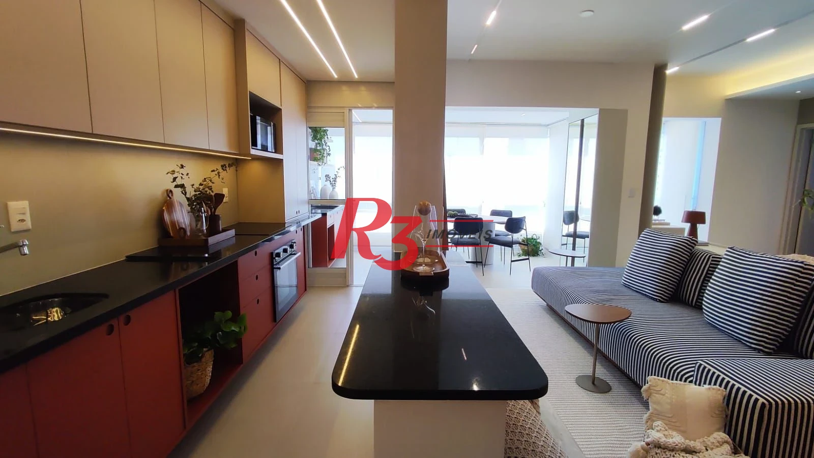 Apartamento com 1 dormitório à venda, 60 m² por R$ 1.000.000,00 - Boqueirão - Santos/SP
