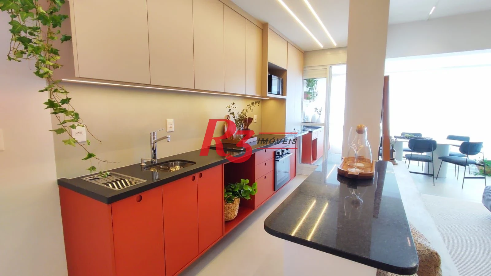 Apartamento com 1 dormitório à venda, 60 m² por R$ 1.000.000,00 - Boqueirão - Santos/SP