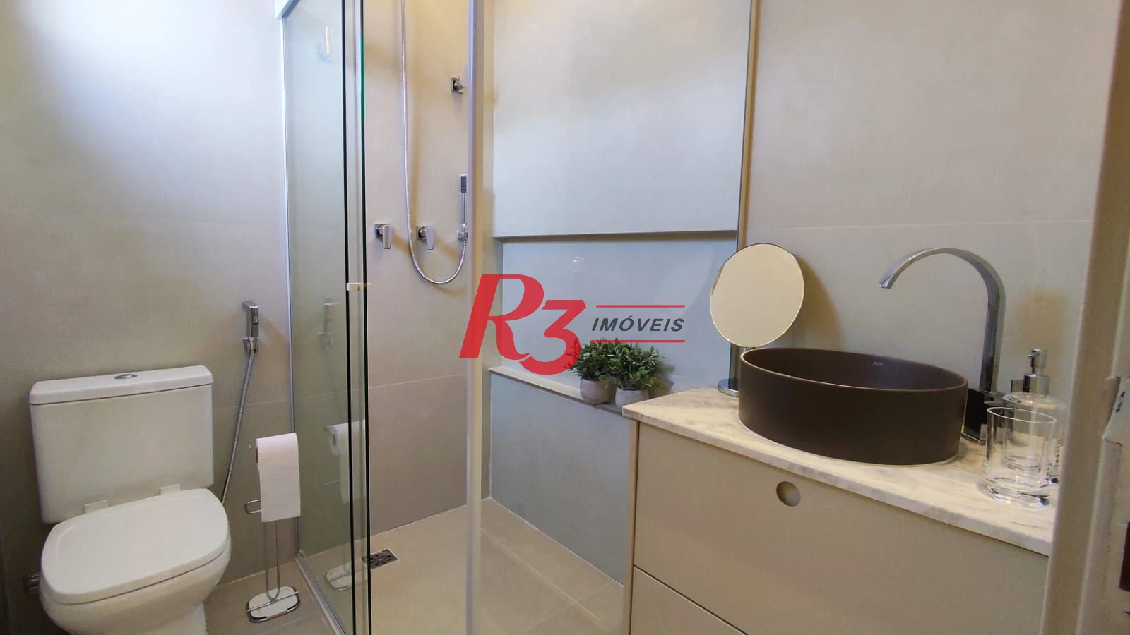 Apartamento com 1 dormitório à venda, 60 m² por R$ 1.000.000,00 - Boqueirão - Santos/SP