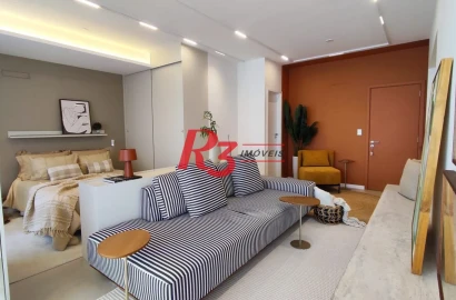Apartamento com 1 dormitório à venda, 60 m² por R$ 799.000,00 - Boqueirão - Santos/SP