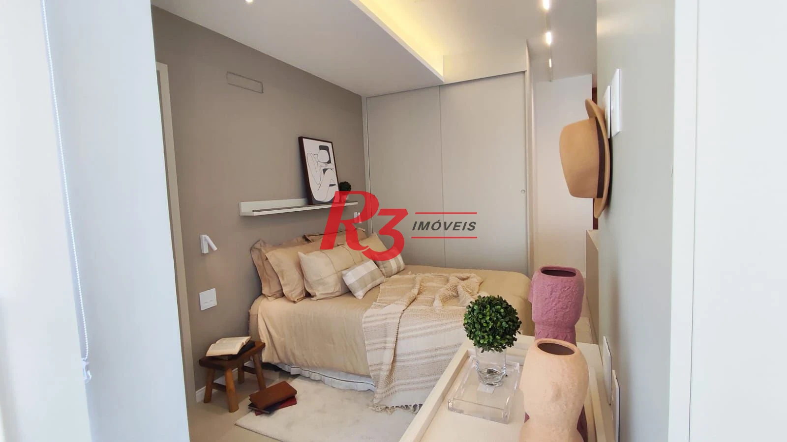 Apartamento com 1 dormitório à venda, 60 m² por R$ 1.000.000,00 - Boqueirão - Santos/SP